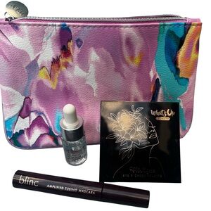 Travel makeup bag and makeup